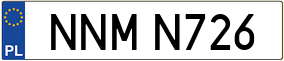 Trailer License Plate